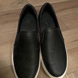 UGG® Alameda Leather Slip-On Sneakers